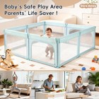 Doradotey 8-panel Foldable Baby Playpen For Toddlers 1-3  Adjustable Shape La   