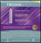 Trojan Ultra Thin Condoms For Ultra Sensitivity  Lubricated 36 Count Value Pack 