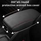 Armrest Console Pad For 2009-2014 Maxima Soft Console Cushion Red Lines