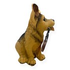 Welcome German Shepherd Statue Puppy Dog Realism Lifelike Real-life Style Decor