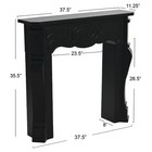 Victorian Fireplace Mantel  Black