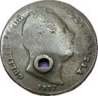 1837 William Iv Farthing Coin London Counterstamp Pierced Rare Oddity
