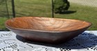 Vintage Primitive Rustic Wood Hand Carved Oval Dough Bowl 9   x5 5   x1 75   