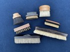 Nice Collection Lot Of Antique Vintage Clothing Brushes Suede Ebony