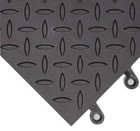 Wearwell 599 78x18x18bk-cs10 Interlocking Antifatigue Mat 18  L pk10 738g57