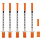 100 Pack 1ml 31g 5 16in Syringes Individually Wrapped Single Use Lab
