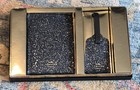 Nwt Coach Star Glitter Travel Set Luggage Tag   Passport Case Gift Box Navy Blue