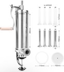 Master Feng 5lb Vertical Stainless Steel Sausage Stuffer With 8 Tubes   r033