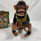 Vintage Daishin   Musical Jolly Chimp   Clapping Cymbal Monkey W box Nonworking
