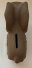 Vintage Elephant Coin Piggy Bank Ceramic Pottery Stoneware Euc 7 x5 