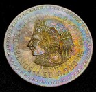 1948 Mexico 5 Pesos Silver     Uncirculated    Toning Coin