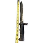 Toledo I n i  Bayonet Et 85298b Black Green Used Military Fighting Knife Exc