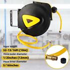 Retractable Air Hose Reel 5 16 In X 33 Ft 180 Degree Rotation Wall Mount Tool