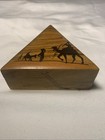Made In Palestine  Olive Wood Souvenir Trinket Box jerusalem Souvenir 