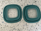 Lot Of 2 Rubbermaid Premier Square Snap Lid Replacement 5  Teal 10m1m2