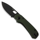 Knafs Lander 5 Pocket Knife Od Green G10 Black Stonewash Frame Lock 00653
