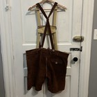 Bavaria Trachten Men s Traditional Leather Lederhosen Brown Us 40 Mpn 2605