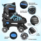 Adjustable Toddler Kids Roller Skates With Light Up Wheels For Boys Girls Beg   