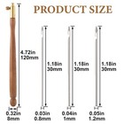 Tambour Embroidery Hook Kit With 3 Needles Crochet Beading Sewing Craft Tool