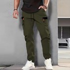 Mens Quick Dry Cargo Pants Multi Pocket Tactical Waterproof Outdoor Work Trouser