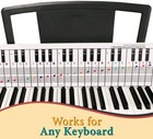 Piano And Keyboard Note Chart  Ideal Visual Tool For Beginners  Use Behind Keys