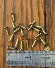  3 X 3 8    Wood Screws Antique Slotted Flat Head Brass Usa Hinges 20 Pack
