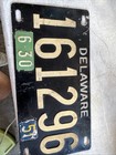 1951 Delaware Passenger Car License Plate Auto Tag With Metal Date Tabs   161296