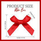 50 Pcs Mini Red Bows  Red Satin Ribbon Bows  Small Bows For Crafts  Tiny Bow For