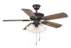Hampton Bay Glendale Iii 42 In  Led Indoor Bronze Ceiling Fan Light 1008749888