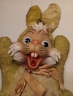 Vintage 1950s  Gloria  Rubber Face Bunny  Plush Toy stuffed Animal