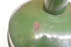 Vintage Green Porcelain  Metal Industrial Barn Gas Station Light Shade 16   