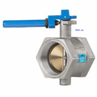 Butterfly Valve 4  200 Cwp  Threaded End  female Npt  Cast Iron Ci041314157thd