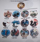  14th  Print  10 Cent  Set Of Aafes  Pogs  From 2010 About Uncir 