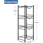 4-tier Water Jug Rack 5 Gallon Detachable Bottle Holder Organizer Storage Rack