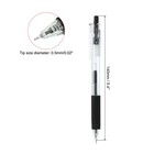 Black Gel Pen 18pcs Fine Point Clear W Black Soft Grip 0 5mm Roller Ball 140mm