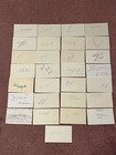 Complete Set Of 1972 Miami Dolphins Players  Coaches   Owner Signed Index Cards 