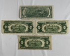 Lot Of 4  2 Notes Star Notes 1953a Red Seal   1976 Federal Reserve Note Wear