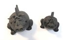 2 Vintage Dragon Ocarinas Flute Whistle Sandi Schmidt 4 Holes Mt St Helen s Ash 