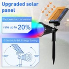 4pcs Waterproof Led Solar Powered Spot Lights Outdoor Garden Lamp Auto On off