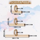 12 Pcs Brooch To Pendant Converters  3 Size Gold Silver Pin To Pendant Converter