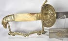 Early Us M1821 Infantry Officer Eagle Head Sword   Scabbard C1830 Federal Eagle