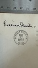 Lillian Gish Signed 1975 Griffith Envelope Actress Live Real Autograph