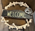 Halloween Welcome Bones Wreath Door Decor 15   