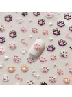 A Cute Cat Paw Embossed Nail Art Sticker Cute Nail Stickers Nail Decals Nail