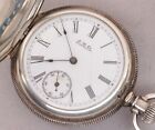 Waltham 1 Size 9 Jewel Pocket Watch Coin Silver Waltham Case - Js135