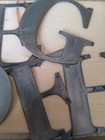 12   Tall Metal Letters A-z And Numbers 0-9 Free Shipping