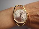 Vintage Chateau Watch Women Gold Tone Bangle Clamper Band 17 Jewels Manual Wind