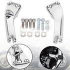 Chrome Passenger Foot Peg Mount Bracket For Harley Dyna Super Glide Fxd 06-17