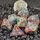 Sage s Treasures - Gemstone Speckled Pastel Polyhedral Dice Set Dungeons Dragons