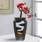 Flower Vase Waterfall Table Top Led Light Indoor Water Fountain Fengshui Decor